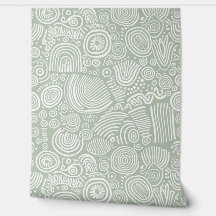 Sage Serenity: Whimsical Doodle