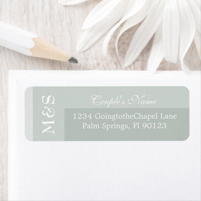 Sage Simple Moderne Chic Mariage Script (En situation)