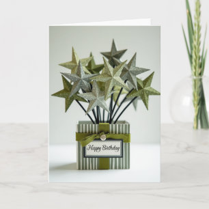 Sage Star Birthday Card