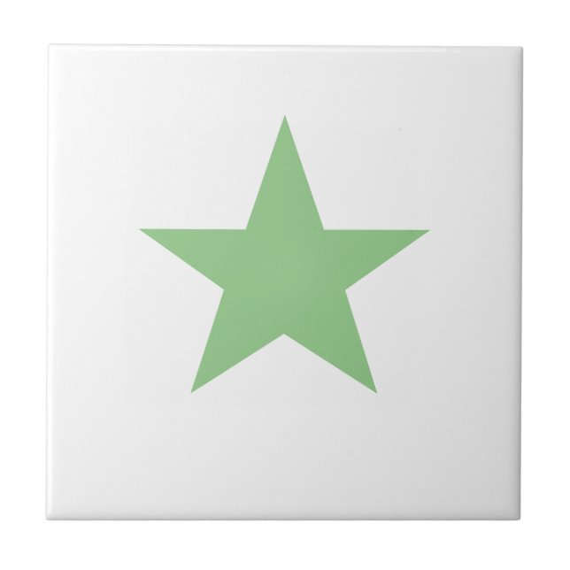 Sage Star Tile (Front)