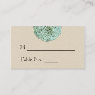 Sage Succulent Wedding Place Cards