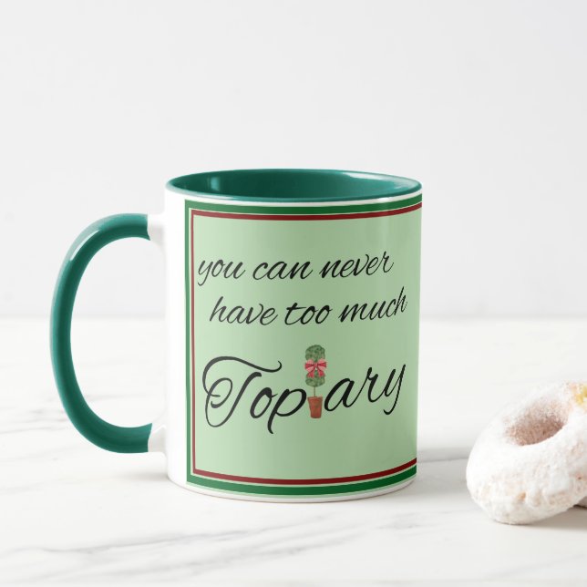 Sage Topiary  Mug (With Donut)