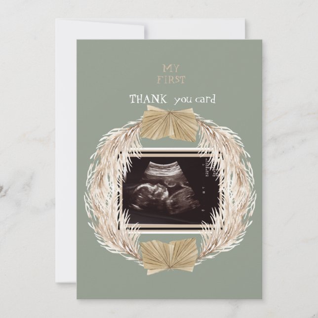 Sage Ultrasound Photo Merci Baby Point de vue (Devant)