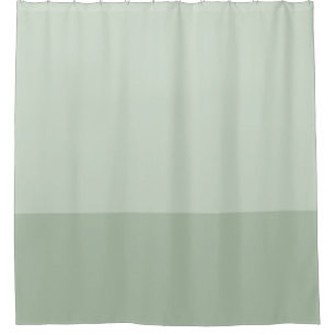 Sage Vert deux tons bloc de couleur Douche rideau