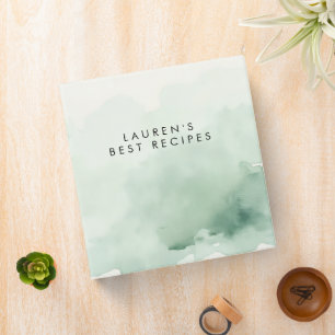 Sage Watercolor Minimal Botanical Soft Binder