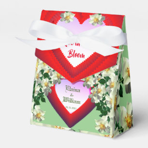 Sage Wedding, Love, Engagement, Valentine Favor Box