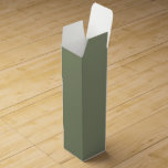 Sage Wine Gift Box<br><div class="desc">Add wine or another similarly-shaped item to this sage gift box. Pair with our matching gift bag, wrapping paper, tissue paper, or ribbon.</div>
