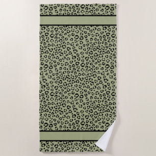 Saged Leopard Beach Towel