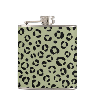 Saged Leopard Hip Flask
