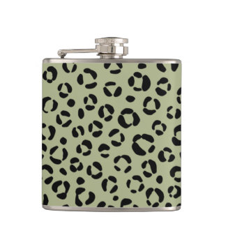 Saged Leopard Hip Flask