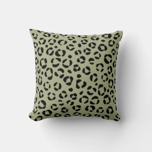 Saged Leopard Throw Pillow