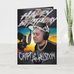 Sagesse cryptée de la carte d'anniversaire