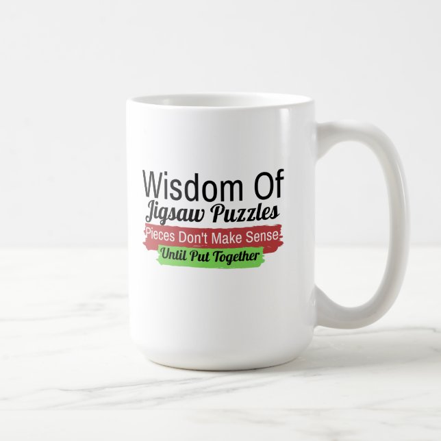 Sagesse d'un puzzle puzzle Mug (Droite)