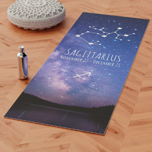 Saggitarius Personalized Zodiac Astrology Yoga Mat