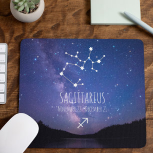 Saggitarius   Personalized Zodiac Constellation Mouse Pad