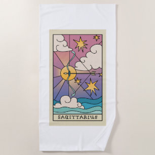 Saggitarius Zodiac Beach Towel