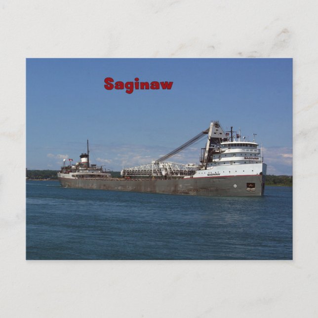 Saginaw post card (Front)