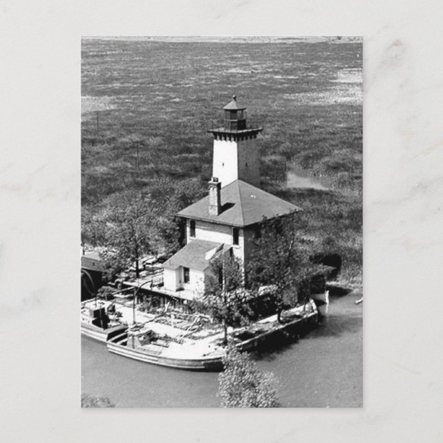 Saginaw River Rear Range Lighthouse Postcard (Front)