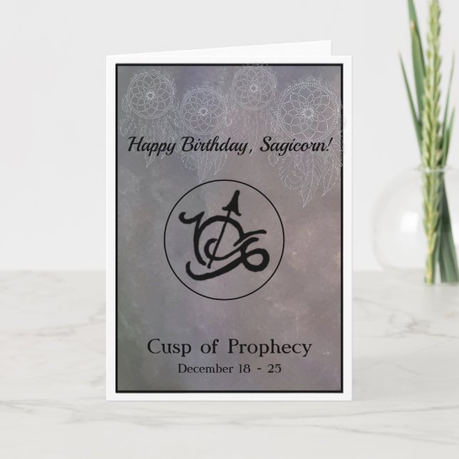 Sagittaire - carte d'anniversaire de Capricorne (Devant)