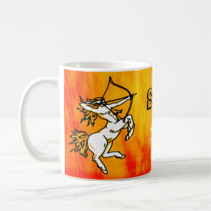 Sagittaire la tasse astrologique de signe du feu