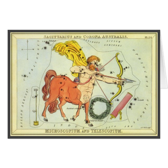 Sagittaire, le miroir de la constellation Vintage  (Devant horizontal)