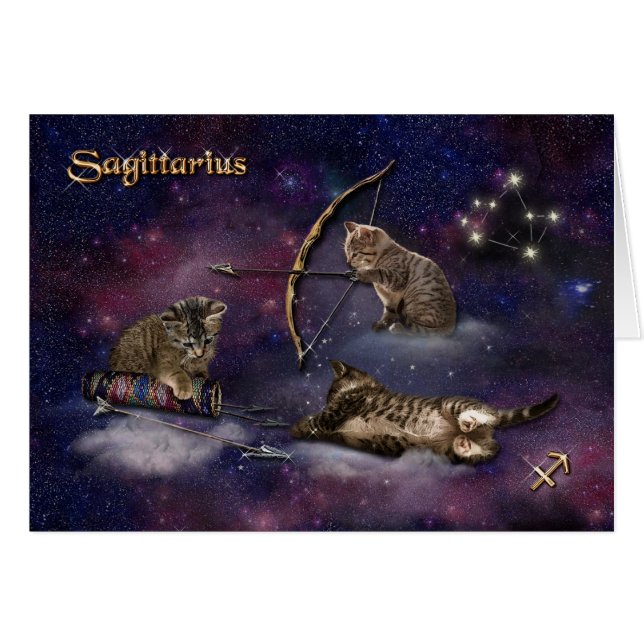 Sagittaire pour Amoureux de les chats (Devant horizontal)
