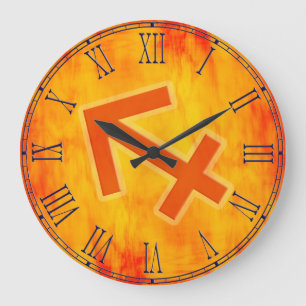 Sagittaire signe feu zodiaque horloge murale