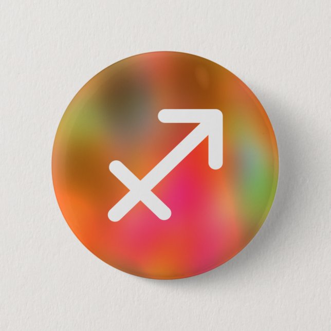 Sagittarius 2 Inch Round Button (Front)
