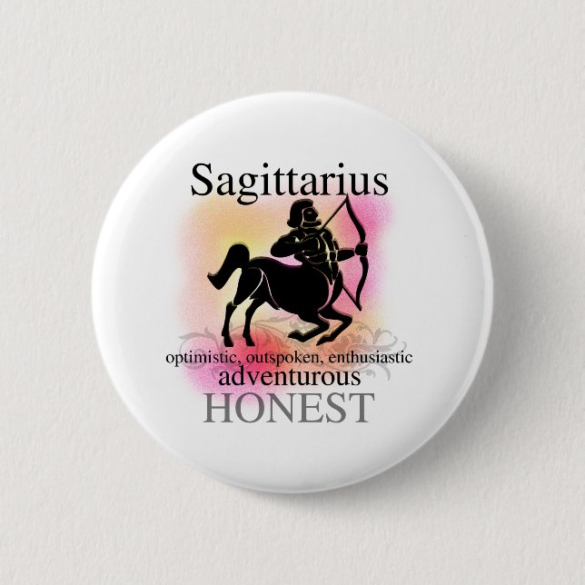 Sagittarius About You 2 Inch Round Button (Front)