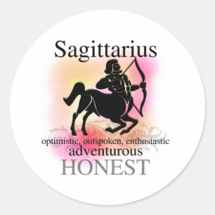 Sagittarius About You Classic Round Sticker