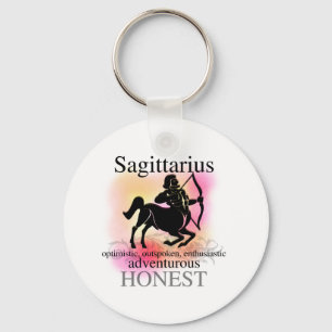 Sagittarius About You Keychain