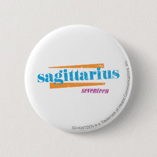Sagittarius Aqua 2 Inch Round Button