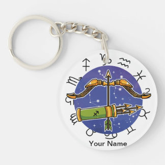 Sagittarius & Aries Acrylic Keychain