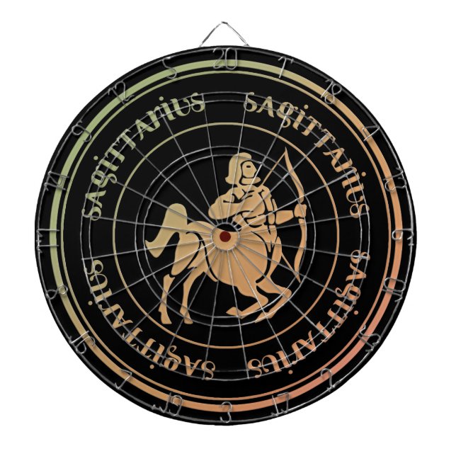 Sagittarius Astrology Zodiac d1 Dartboard (Front)