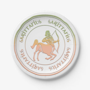 Sagittarius Astrology Zodiac d1 Paper Plates 2