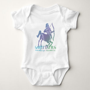 Sagittarius Astrology Zodiac d6 Baby Bodysuit