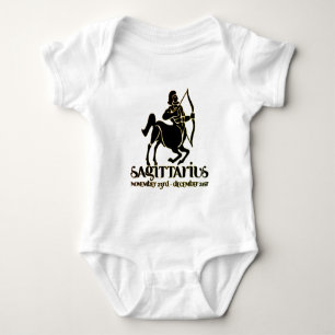 Sagittarius Astrology Zodiac d7b Baby Bodysuit