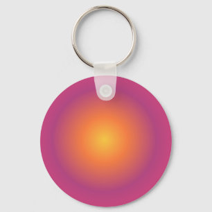 Sagittarius Aura Gradient Zodiac, Purple Yellow Keychain