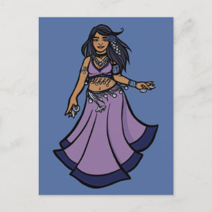 Sagittarius Belly Dancer Postcard