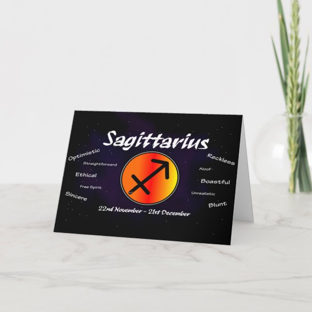 Sagittarius Birthday Card (Front)