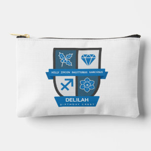 Sagittarius Birthday Crest™ December 1-21 Accessory Pouch