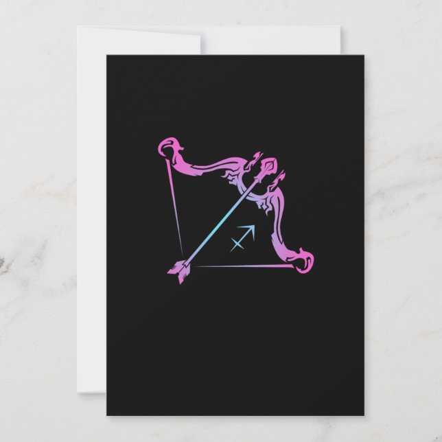 Sagittarius Birthday Gift Zodiac Sign Costume Invitation (Front)