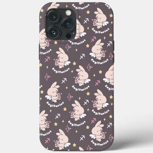 Sagittarius Bunny Pattern: Love's Cosmic Dance II Case-Mate iPhone Case (Back)