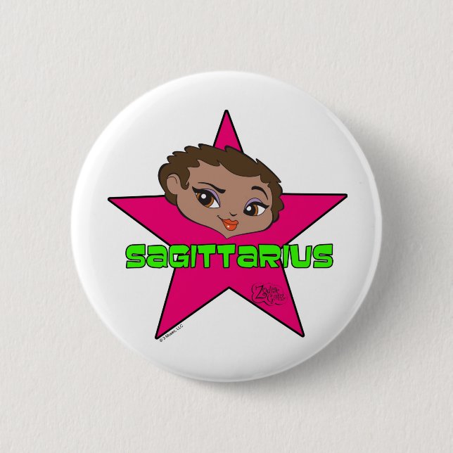 Sagittarius Button (Front)
