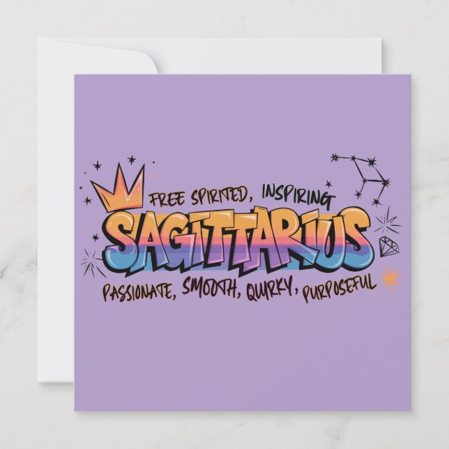 Sagittarius Card (Front)