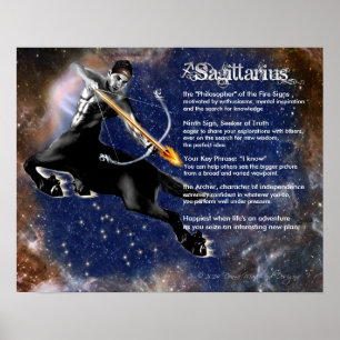 Sagittarius Characteristics Poster