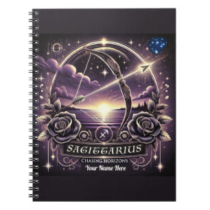 Sagittarius “Chasing Horizons” Spiral Notebook