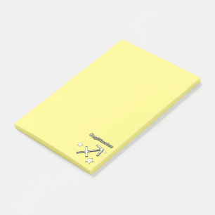 Sagittarius chrome symbol post-it notes