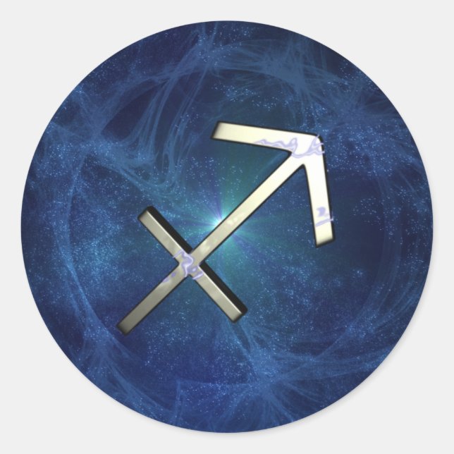 Sagittarius Classic Round Sticker (Front)