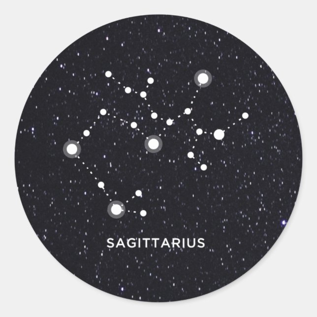 Sagittarius Classic Round Sticker (Front)